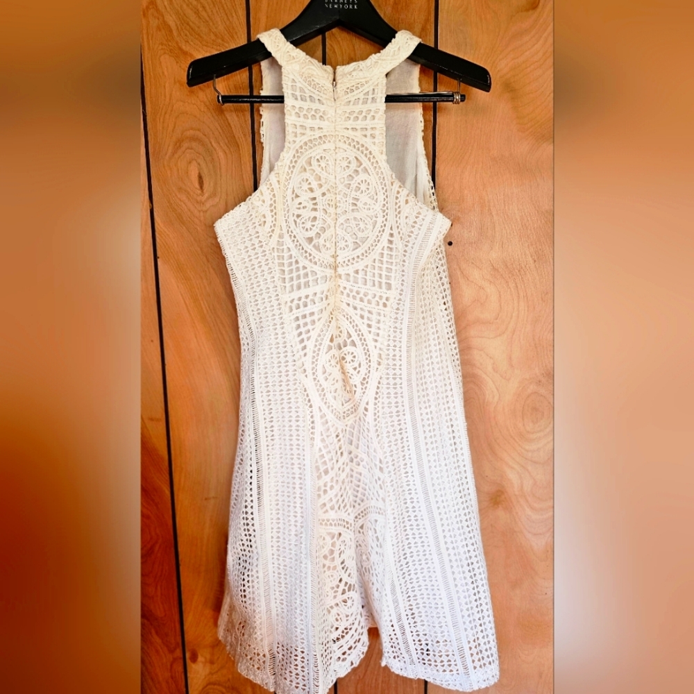 Elegant White Lace Dress
